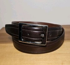 Cole Haan Brown Leather Belt Mens 36 Made in USA