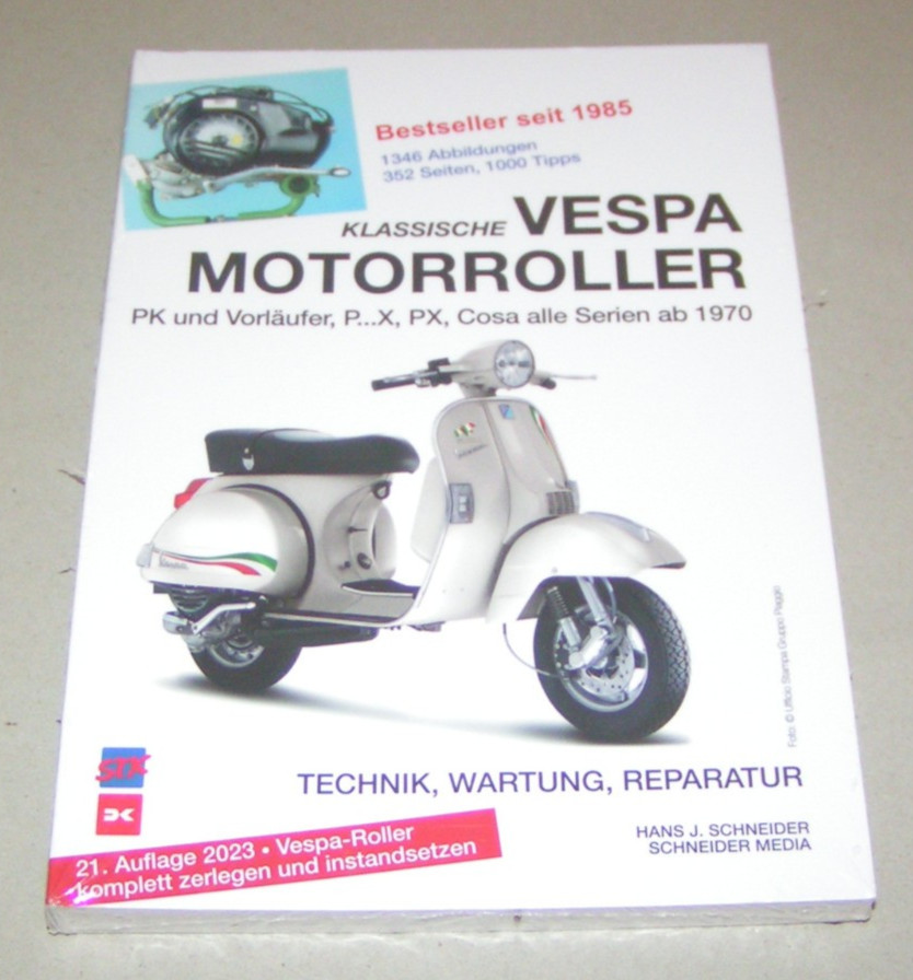 Repair Manual - Classic Vespa Scooters - PK, PX Cosa - From 1970