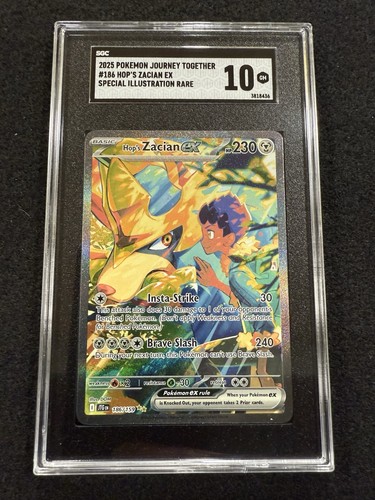 Hop's Zacian ex graded SGC 10 for sale on eBay