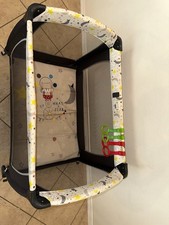 Baby Trend Foldable Play Yard w/ Wheels, Moon  Star Design, Brown/White/Yellow