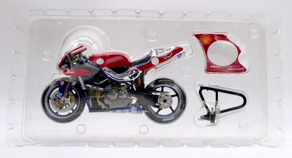 MINICHAMPS 1/12 BEN BOSTROM 2002 SUR DUCATI 998R 998 R TEAM L ET M DUCATI WSB - Photo 2/4