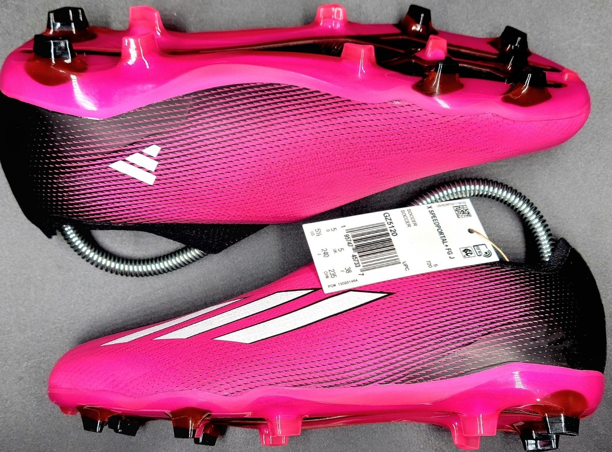 Adidas X Speedportal.1 FG Pink Black White Mens Sz 5.5 Soccer 