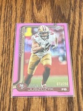 2025 Topps Chrome Kyle Juszczyk Pink Refractor /250 49ers #270