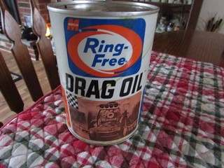 1968 Ring Free Drag Oil Can Macmillan Co