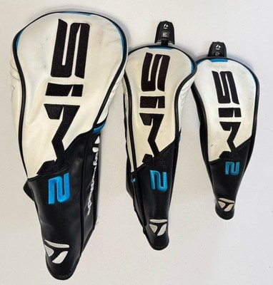 *Taylormade SIM 2 (Driver, Fairway & Hyb HeadCover 3pc  SET  Very Good Condition