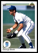 George Brett 1990 Upper Deck #124 Royals MLB READ FREE SHIPPING AutographDen