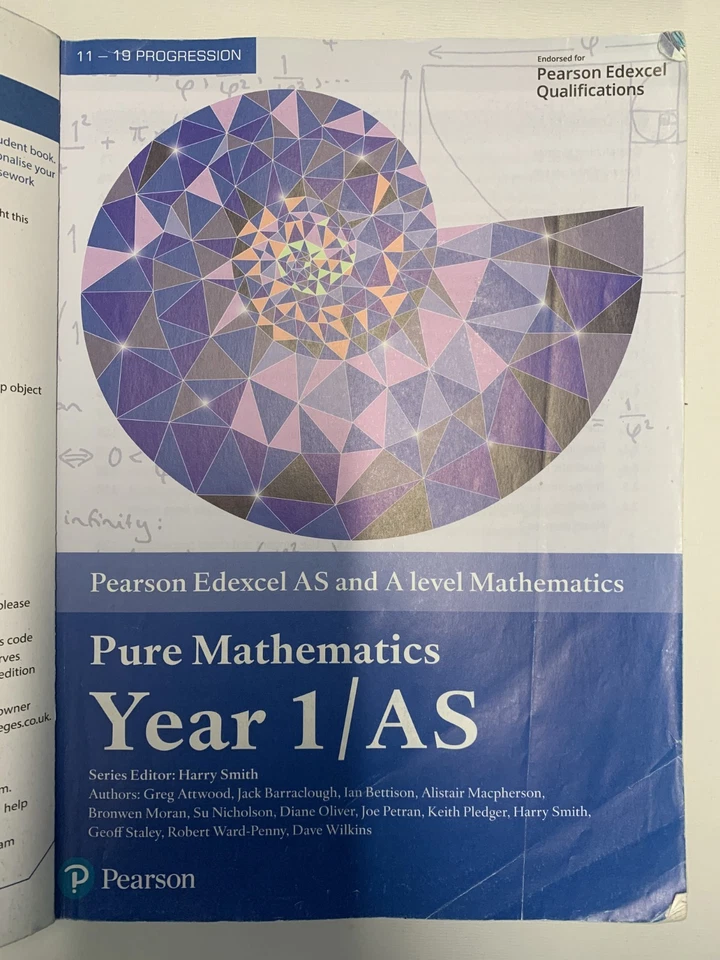 Pearson Edexcel AS A Level Maths - Pure Mathematics Year 1 AS & Year 2 - Image 3 of 4