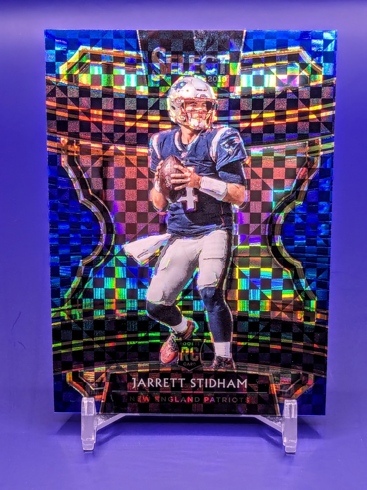 Jarrett Stidham 2019 Panini Select #75 Blue Concourse Prizm Rookie RC 109/175