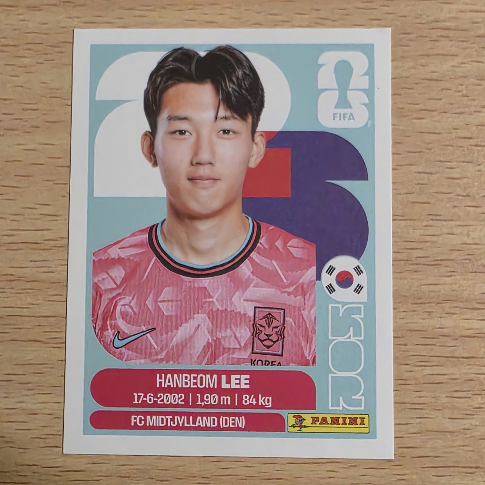 2026 Panini FIFA World Cup Sticker Hanbeom Lee #KOR 7 South Korea