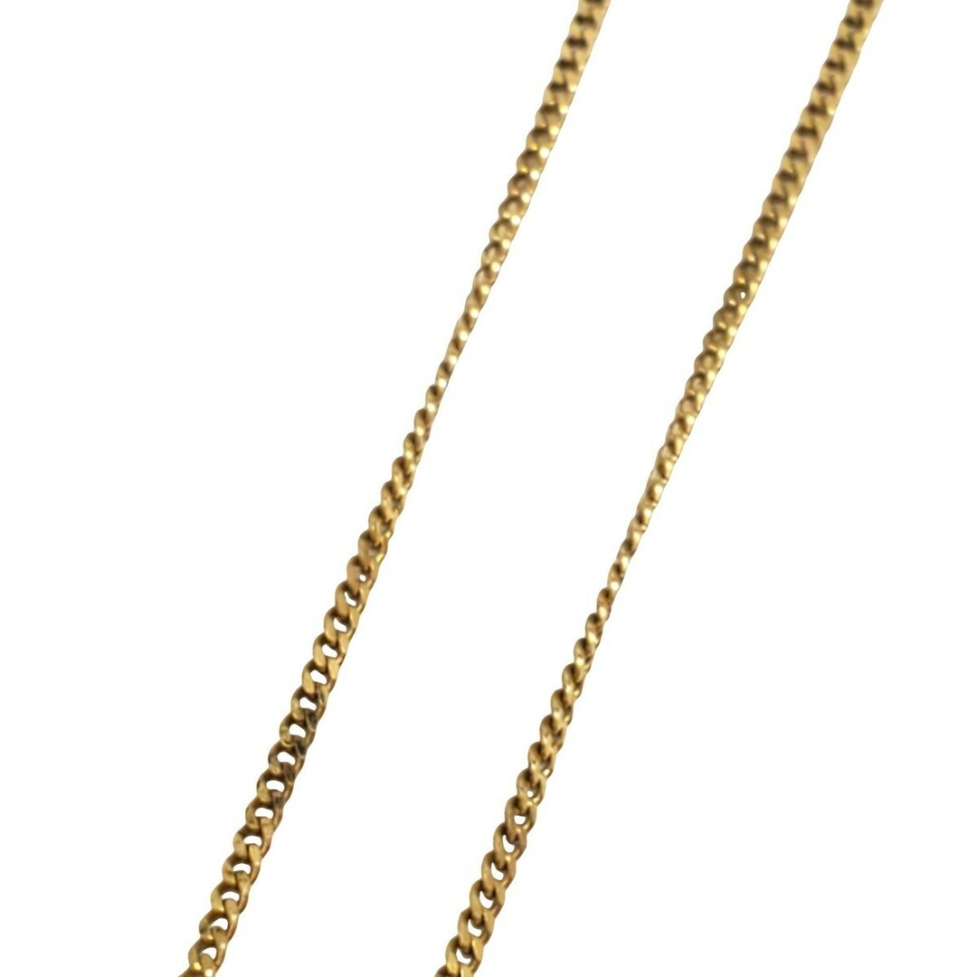 GIVENCHY Necklace Accessory Jewelry Logo GP Rhinestone Gold Women Used NE51-0 thumbnail 4