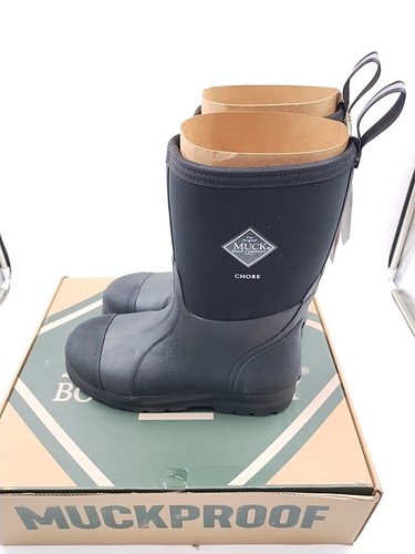 MUCK Stivali da uomo Chore Mid Outdoor/Rain - Nero, CHM000A - Taglia US 9 M (L2-A7) - Foto 8 di 17