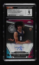 2023-24 Topps Chrome Certified Rookie Anthony Black #CRA-AB CGC 9 Mint Auto 10ug