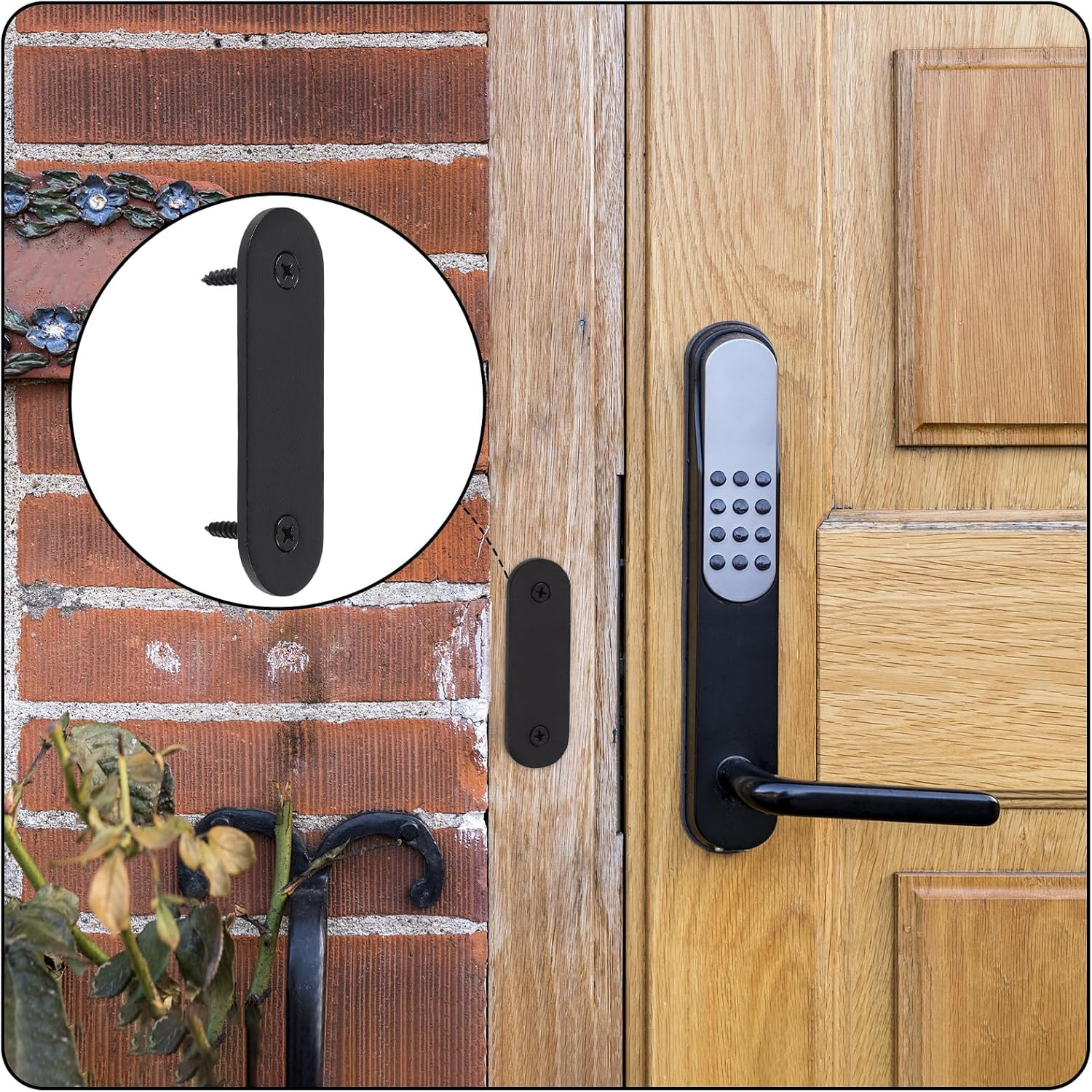 Doorbell Cover Plate, Metal Doorbell Blanking Plate Cover, Doorbell Button Cover