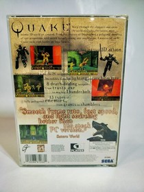 Quake (Sega Saturn, 1997) authentic complete w/ box and manual tested nm disc