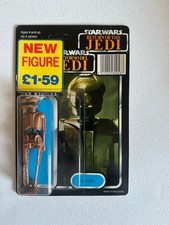 Star Wars EV-9D9 Last 17 Tri-Logo 3.75 inch Palitoy 1985 Sealed Unpunched Card. 