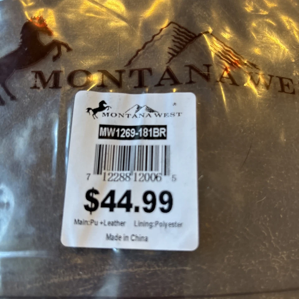 MontanaWest Leather Studded Wallet with Turquoise Accents - Image 4 of 4