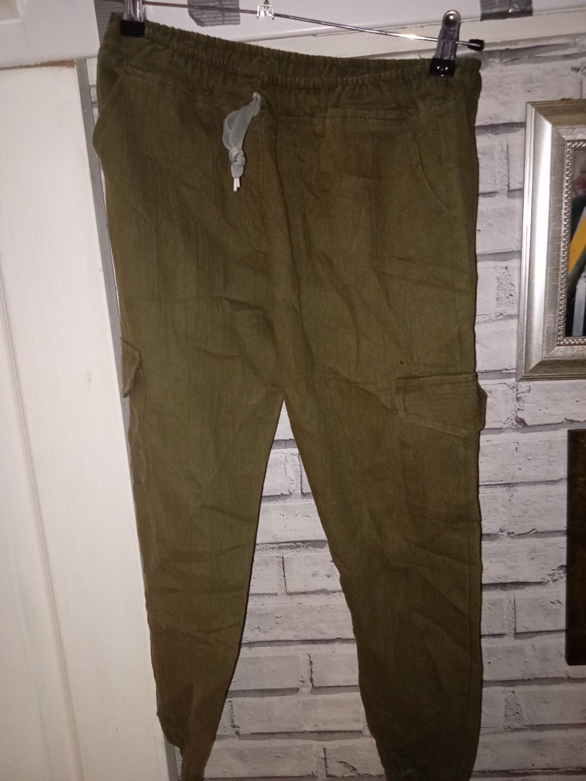 ALTRA Pantaloni donna piccoli Dockstreet kaki altri taglia S ottime condizioni