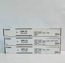 3 Genuine Canon iR Advance C3325,C3330 Black Toner GPR-58, GPR58