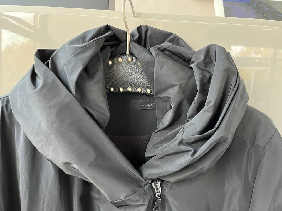 Hopsack warme Winterjacke schwarz, Größe XL , super Zustand gebr. - Bild 4 von 4