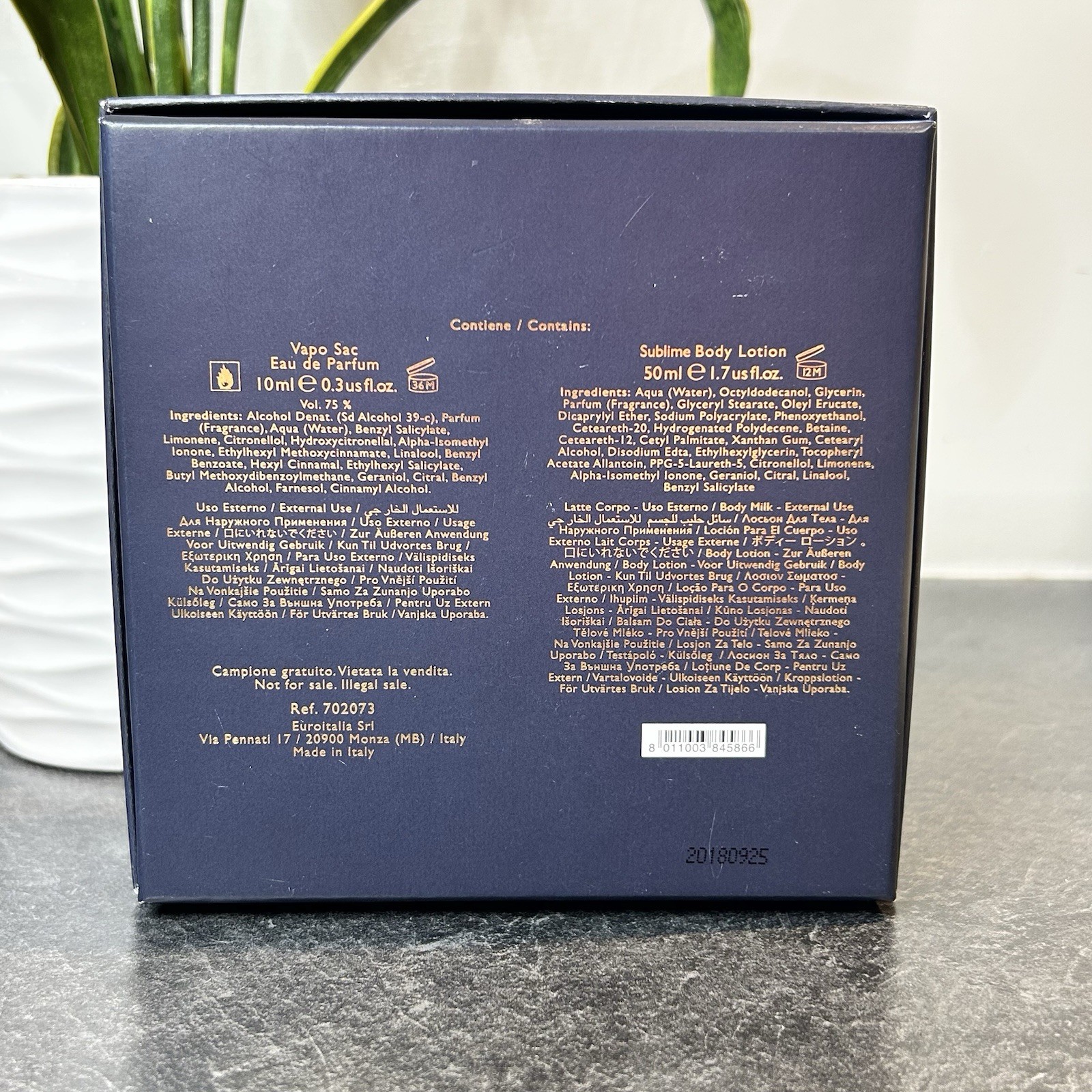 NEW Versace Dylan Blue Pour Femme 2 Pc Gift Set .3 oz EDP Spray & 1.7oz Lotion thumbnail 5