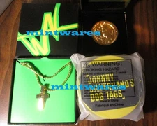Cyberpunk 2077 Davids Pendant Johnny Silverhands Dog Tags NUSA Coin Bundle NEW