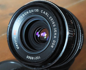 Objectif Grand Angle Carl Zeiss Jena Flektogon MC 2,4/35 Mm - Monture M42 - Occasion