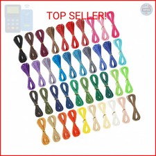 400m 40 Colors 1mm Waxed Polyester Cord Bracelet Cord Wax Coated String for Brac