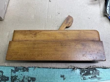 Antique Ohio Tool Co. Wooden Moving Fillister Plane JW  Vondracek Stamp No Iron