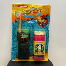 Vintage 1993 Tootsietoy Mr. Bubbles Bubble Walkie Talkie New In Pack 164