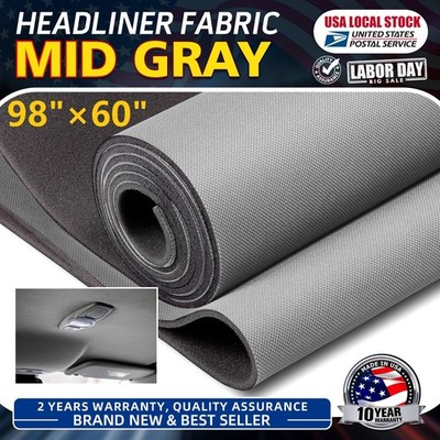 98''×60'' Flat Knit Headliner Fabric with Foam Backing Material For Car/Truck Roof