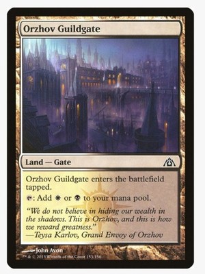 Orzhov Guildgate | Dragon's Maze DGM | MTG Land Mana | Pauper Gates | LP