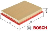 Bosch 1457433303 Luftfilter Luftfiltereinsatz FüR Fiat