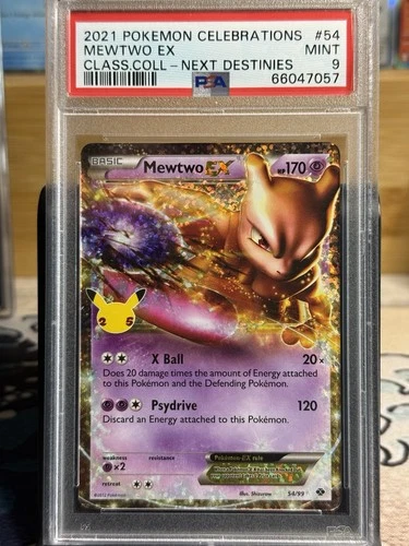 Pokémon TCG Mewtwo EX 54/99 Celebrations Classic Collection PSA 9