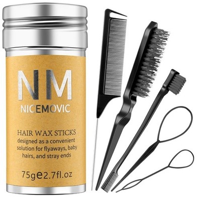 Hair Wax Stick for Flyaways Styling Hair Gel Slick Stick for Women Girls Kids