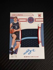 22-23 Panini National Treasures Basketball Rookie Patch Auto#108 Jake LaRavia/75
