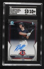 2023 Bowman Draft Chrome Prospect Brandon Winokur #CDA-BWN SGC 10 GEM Auto x2o