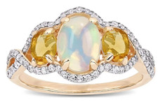 Sterling Silver Semi Mount Ring Setting Oval OV 9X7mm OV 7X5mm with White Topaz