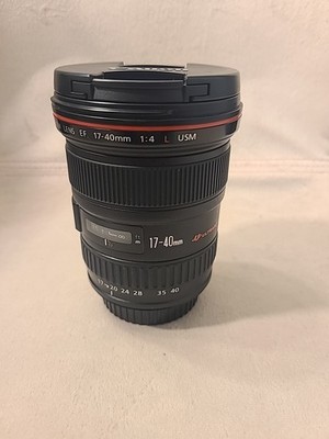 Canon EF 17-40mm f/4L USM Lens Black Excellent Ultra Wide Angle Zoom f4 L-Series