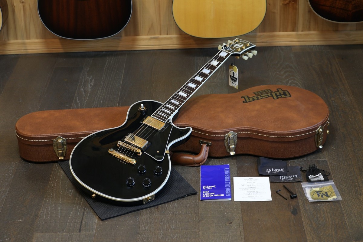 2016 Gibson Les Paul Custom Lite Electric Guitar Black Ebony +