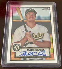 Mark Canha Auto Topps Chrome 2021