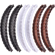 Vintage Large Banana Clips for Women - Thick Hair Combs Barrettes