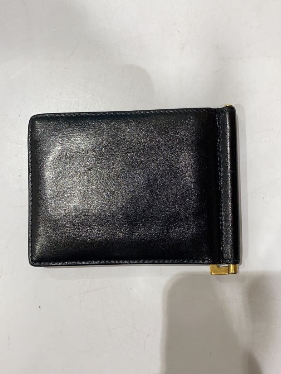 SAINT LAURENT Card Case Leather BLK men thumbnail 2