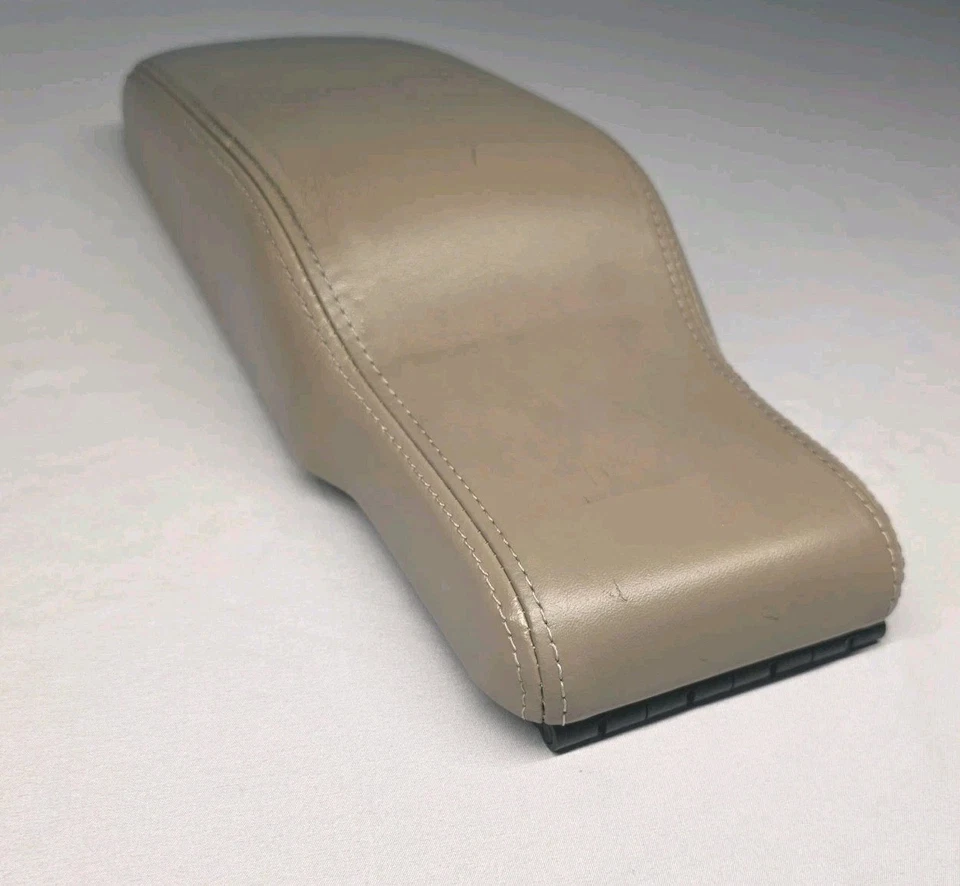 Buick Park Avenue 1997-2003 OEM cuero beige tostado consola central reposabrazos tapa Foto 4 de 4