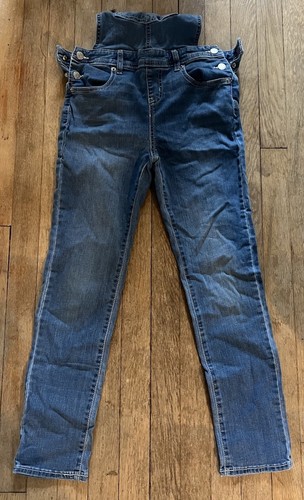 Cat & Jack Girls' Jean Denim Overalls Jumpsuit Straight Leg, Light Wash Sz L - Picture 10 of 12