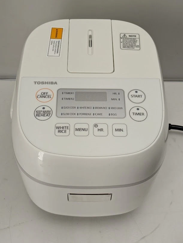 Toshiba Honatsukama Series TRCS02 3 Cup-Rice Cooker 8 Presets with DAMAGE - Image 2 of 4