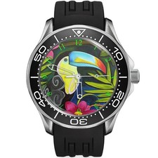 Toucan Bird Colorful Silicone Strap Wrist Watch