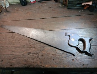 Early Hand Saw Crosscut Split Nut Warranted Superior Eagle Disston ? 1840 50 Nib