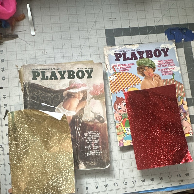 Playboy Magazine Lot of 2 April & August 1974 Illustrated English Issues