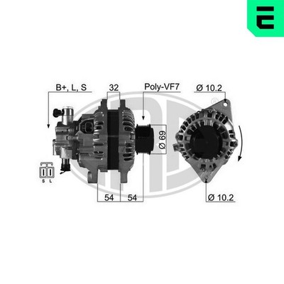 ERA Lichtmaschine Generator Lima 210381A 14V für HYUNDAI STAREX Bus A1 PORTER 1