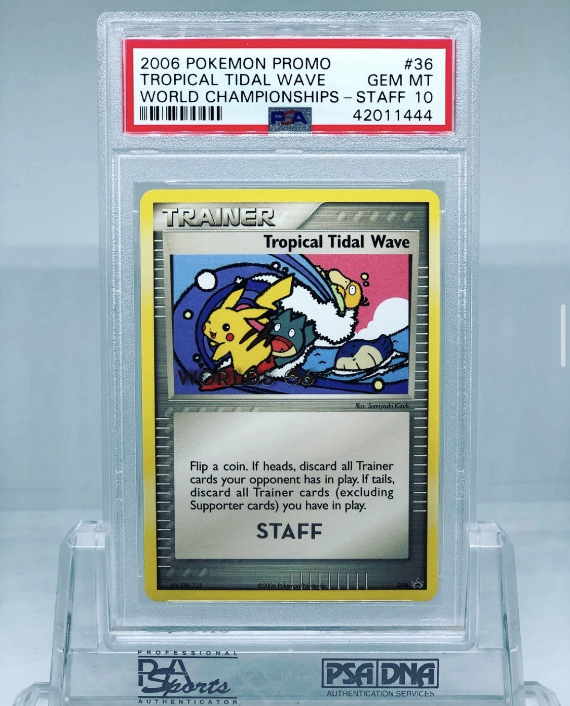 Pokemon 2006 Tropical Tidal Wave World Championships Staff Promo #36 PSA 10 